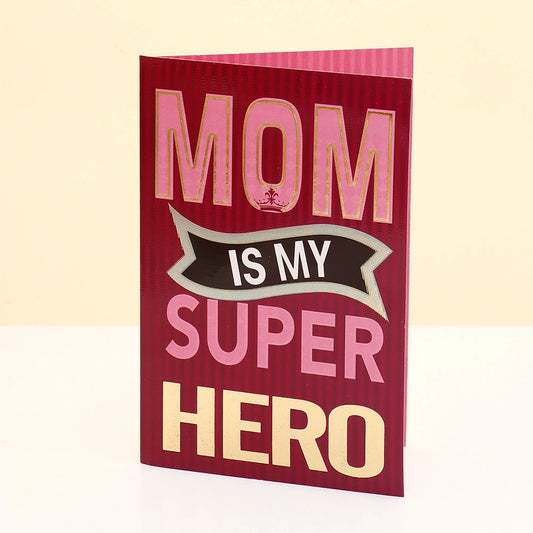 Superhero Mom Card & 01 Women Perfume Combo