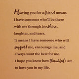 Archies 'Hello Friend' Greeting Card, Perfume & Bracelet Set