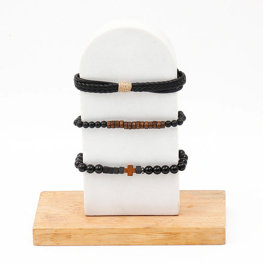 Archies Friendship Greeting Card & Wooden Cross Bracelet Set