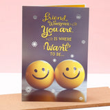 Archies 'Friend Wherever You Are' Greeting Card, Soft Toy Keychain & Bracelet Set