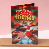 Archies 'Side By Side Friends' Greeting Card, Soft Toy Keychain & Bracelet Set