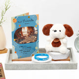 Archies 'Good Friends Know' Greeting Card, Soft Toy Keychain & Bracelet Set