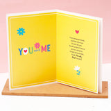 Archies Friendship Greeting Card & Navy Corded Bracelet Set