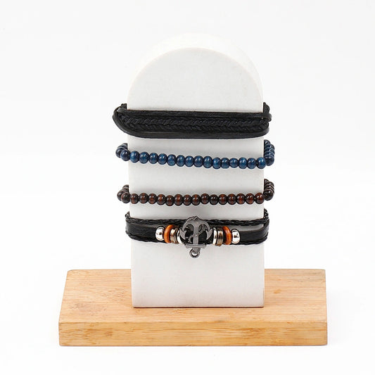 Archies Friendship Greeting Card & Blue Beaded Bracelet Set