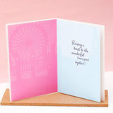 Archies Friendship Greeting Card & Blue Beaded Bracelet Set
