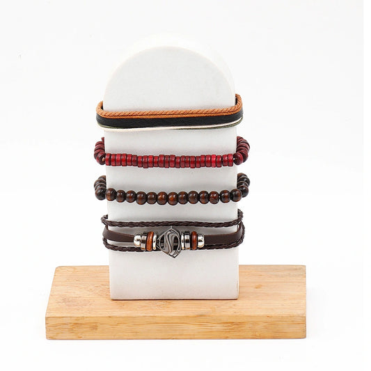 Archies Friendship Greeting Card & Brown Beaded Bracelet Set