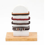 Archies Friendship Greeting Card & Brown Beaded Bracelet Set