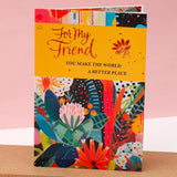 Archies 'For My Friend' Greeting Card, Soft Toy Keychain & Bracelet Set
