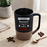 Mad Love Quoted Cork Base Beer Mug