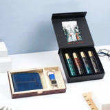 Archies Navy Blue Wallet Set With IKYK Perfume Set