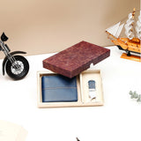 Archies Navy Blue Wallet Set With IKYK Perfume Set