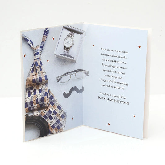 Archies Navy Blue Wallet Set With Greeting Card
