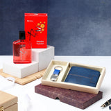 Archies Navy Blue Wallet Set With Archies UXR Perfume