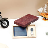 Archies Navy Blue Wallet Set With Archies 01 Men Perfume