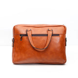 Brown Leather Laptop Bag With Archies Black Diamond Perfume