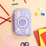 Purple Unicorn Calculator Pencil Case