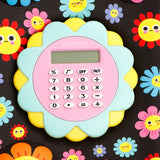 Hello Summer Floral Calculator Pencil Case