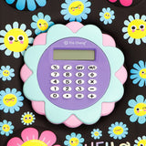 Blue Hello Summer Floral Calculator Case