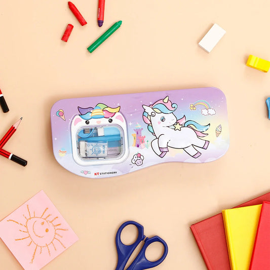Rainbow Castle Unicorn Pencil Box