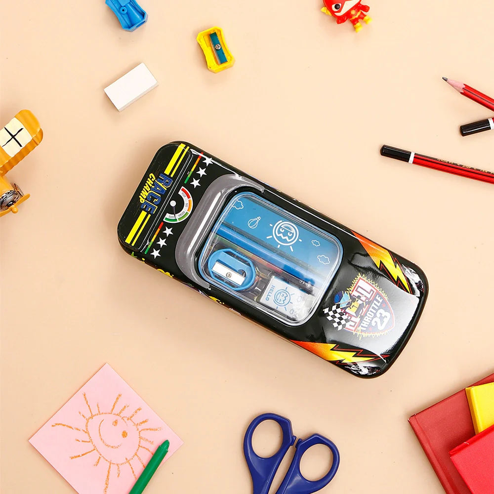 Black Race Car Pencil Box