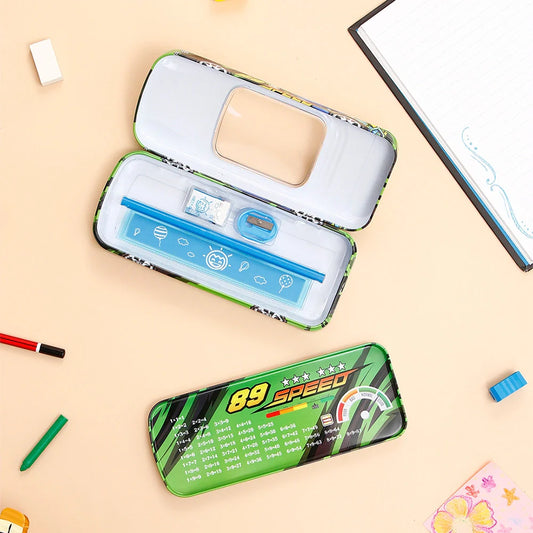 Green Race Car Pencil Box