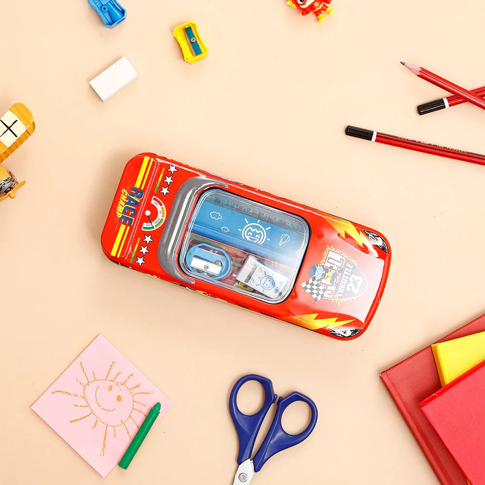 Red Race Car Pencil Box