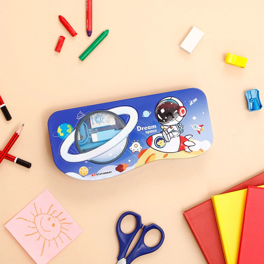 DarkBlue Dream Space Pencil Box