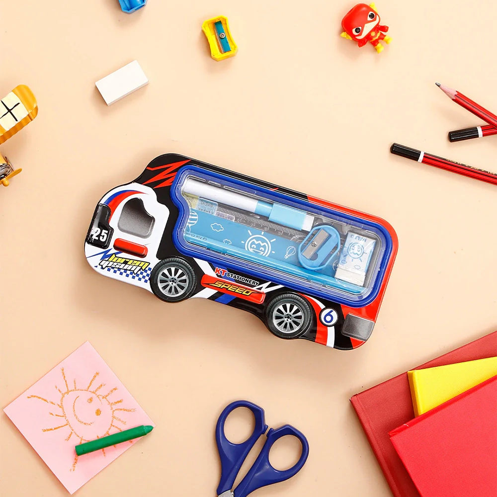 Red Lightning Race Pencil Box