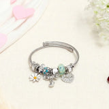 Daisy Love Charms Silver Bracelet