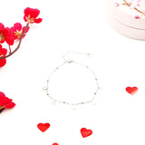 Liitle Hearts Silver Charm Anklet