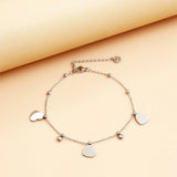 Silver Hearts Charm Anklet
