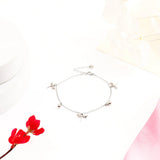 Dragonfly Silver Charm Anklet