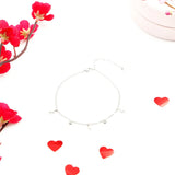 Infinity Silver Charm Anklet