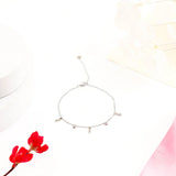 Infinity Silver Charm Anklet