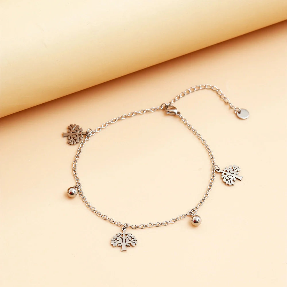 Wisdom Tree Silver Charm Anklet