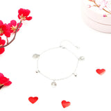 Old Tree Silver Charm Anklet