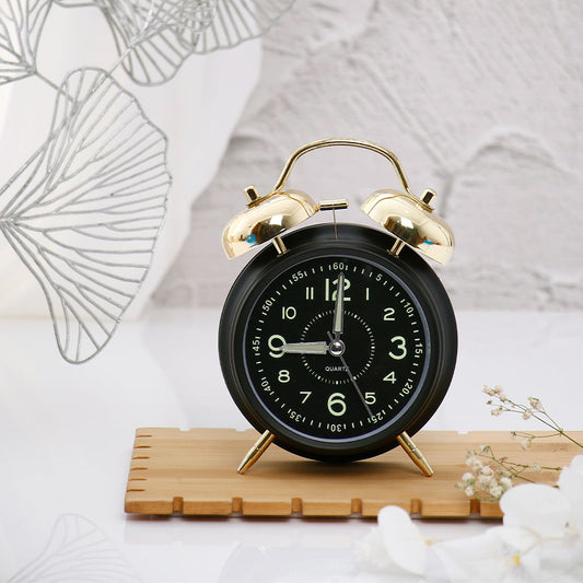 Black Twin Bell Alarm Clock