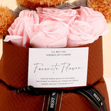 Pink Rose & Teddy Bear Bouquet