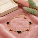 Black Heart Golden Diva Bracelet