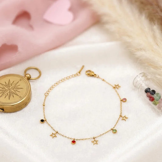 Celestial Stars Golden Bracelet
