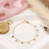 Celestial Stars Golden Bracelet