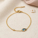 Protective Evil Eye Golden Bracelet