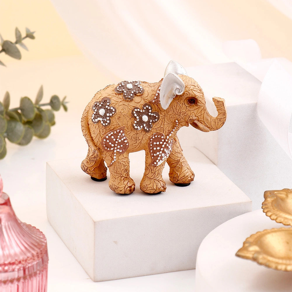 Small Baby Elephant with Silver Ears  Showpiece