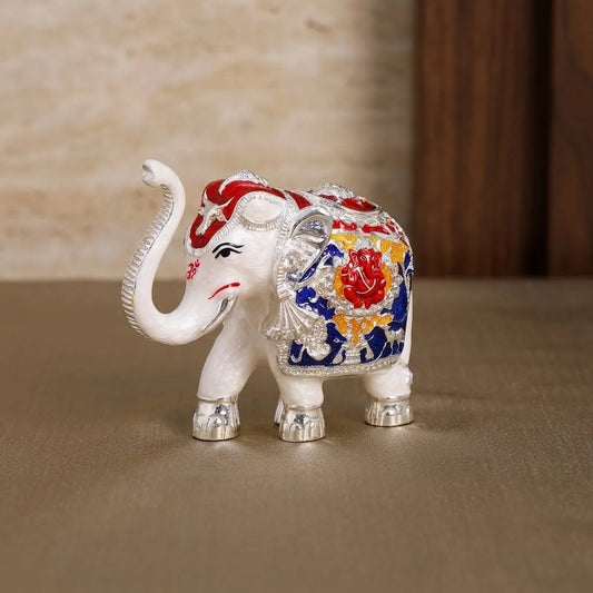 Majestic Vastu Silver Divine Elephant - Large