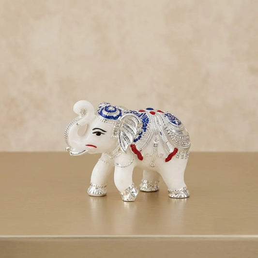 Majestic Vastu Silver Divine Elephant - Small