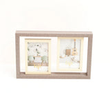 Dual Space Wooden Photo Frame