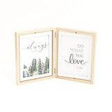 Rotatable Wooden Photo Frame - 12 CM X 17 CM