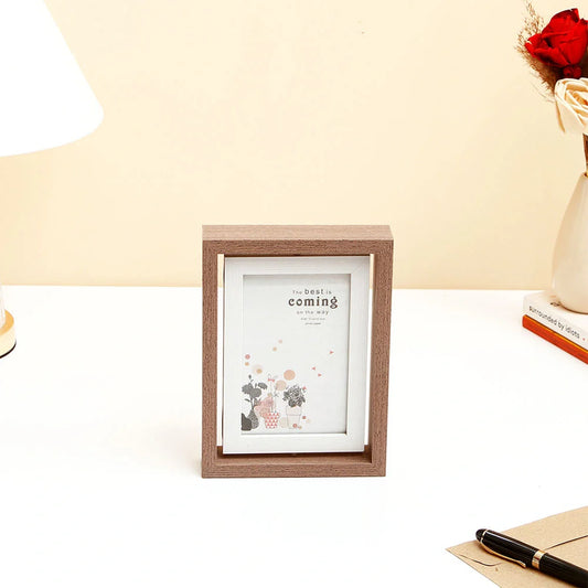 Dual Space Rotatable Photo Frame -10 CM x 15 CM