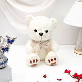 Blossom Blooms Pendant Earing Set with White Teddy