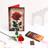 For My Special Someone Greeting Card With Rose and Chocolates